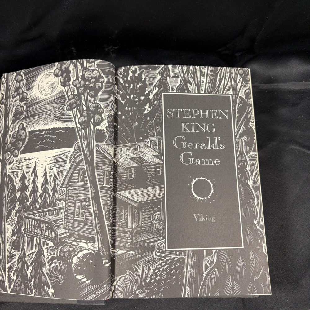 Stephen King Geralds Game First Edition Viking Hardcover Black Cloth SK 1992